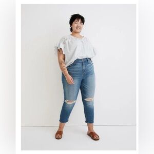 Madewell curvy distressed ‘The Perfect Vintage Jean’ Sz 35